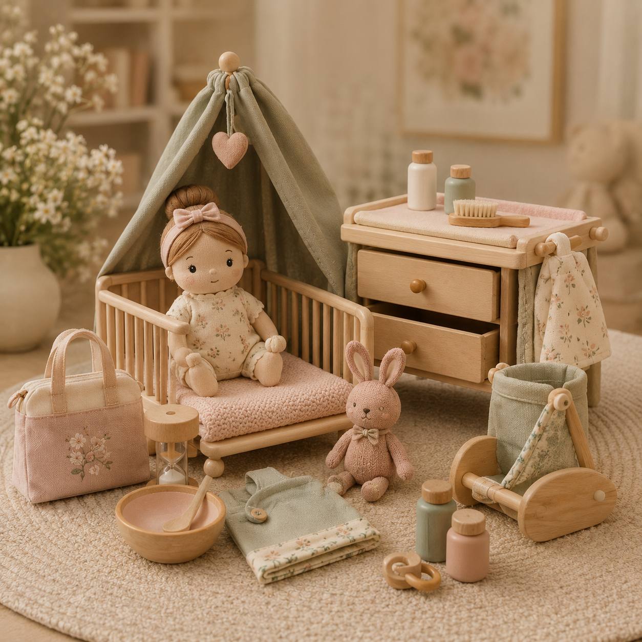 Tiny Harlow Role-Play Set (Tiny Nurturers Set)