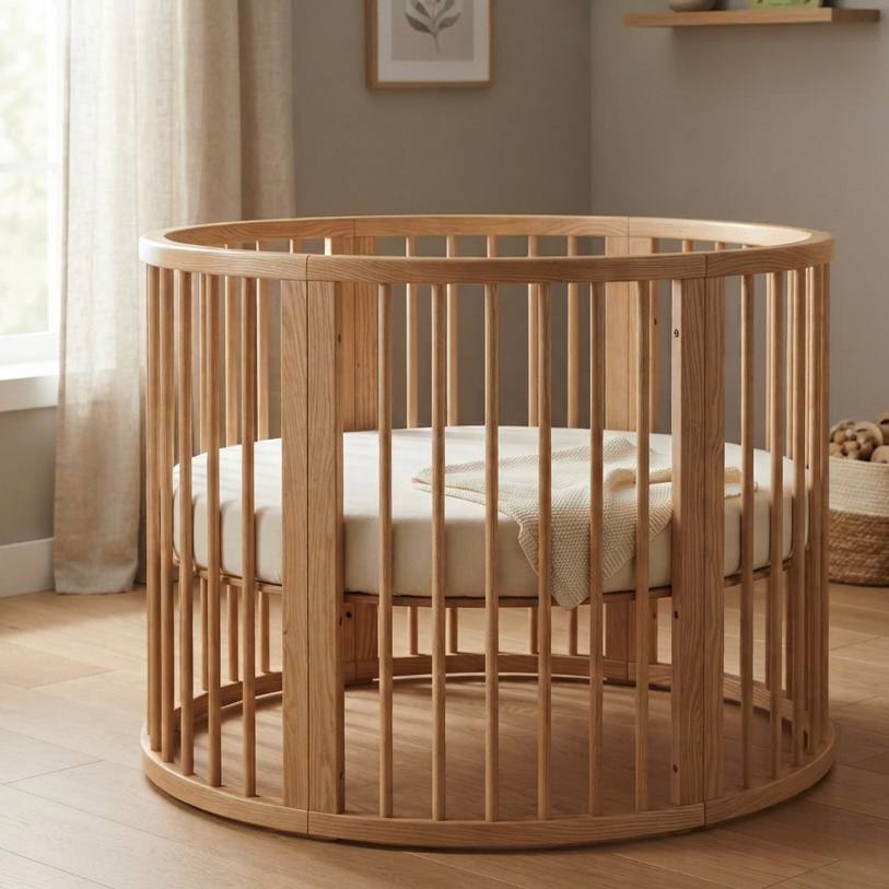 EllipseBed 7-in-1 Royal Round Crib